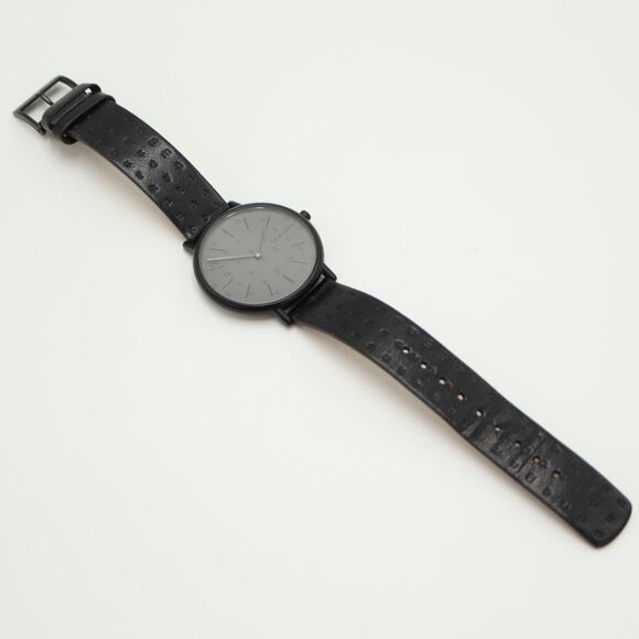 Skagen Signatur Alphabet Black Slim Unisex 36mm Watch Leather with New Battery main image 4